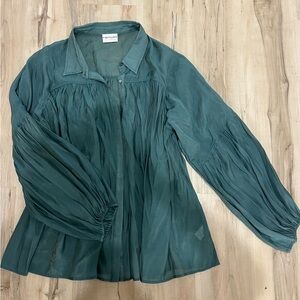 First Love Teal Blouse for Women